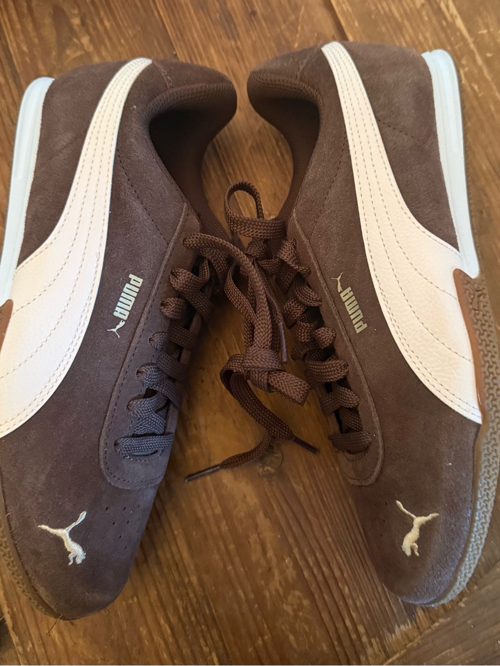 Puma Women Bella Donna Suede Sneakers in Brown sz 8.5 - Picture 2 of 7